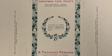 La tradition de l’agape de Noël