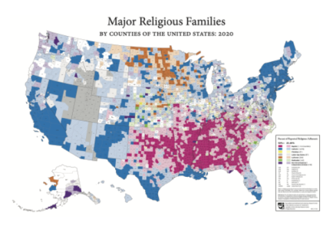 Principais Famílias Religiosas: 2020